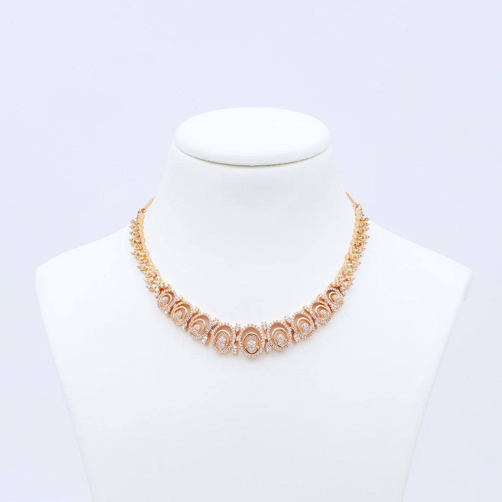 Modern Hollow Drop Necklace Set