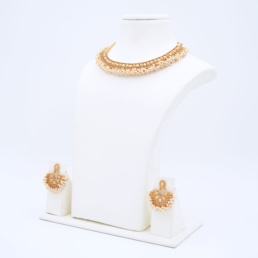 Traditional Butterfly Floral Necklace Set