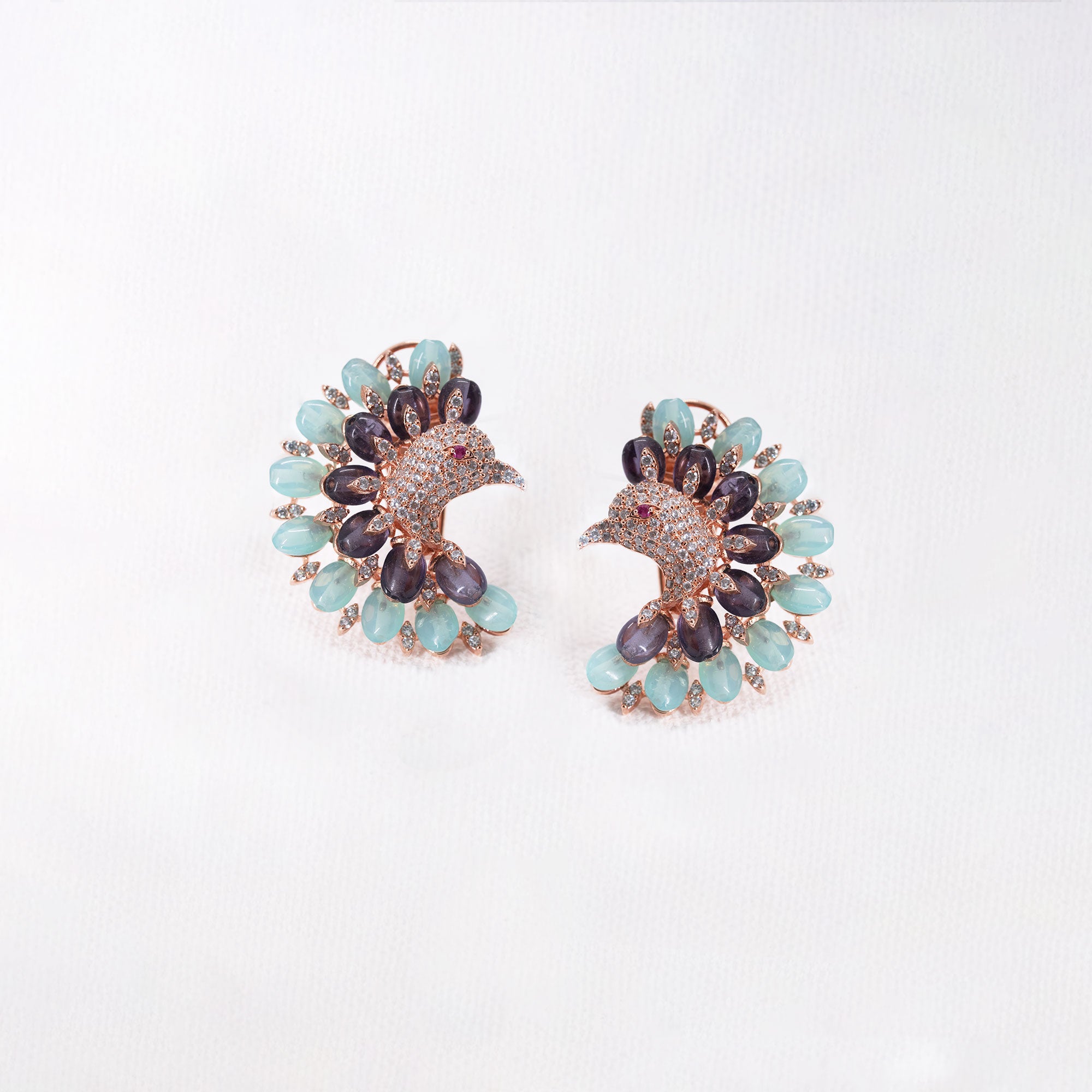 Modern Multicolored Peacock Tops