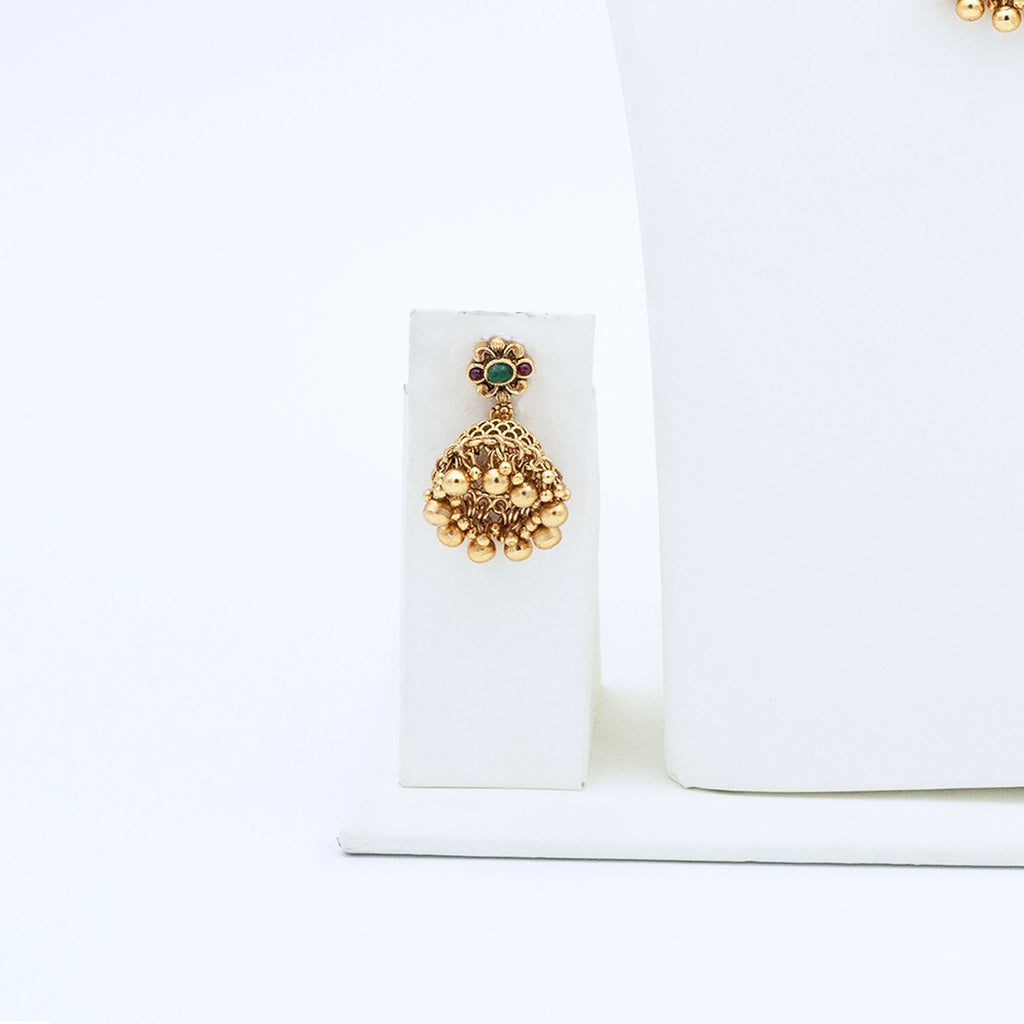 Trendy Necklace Set with Crescent Pendant