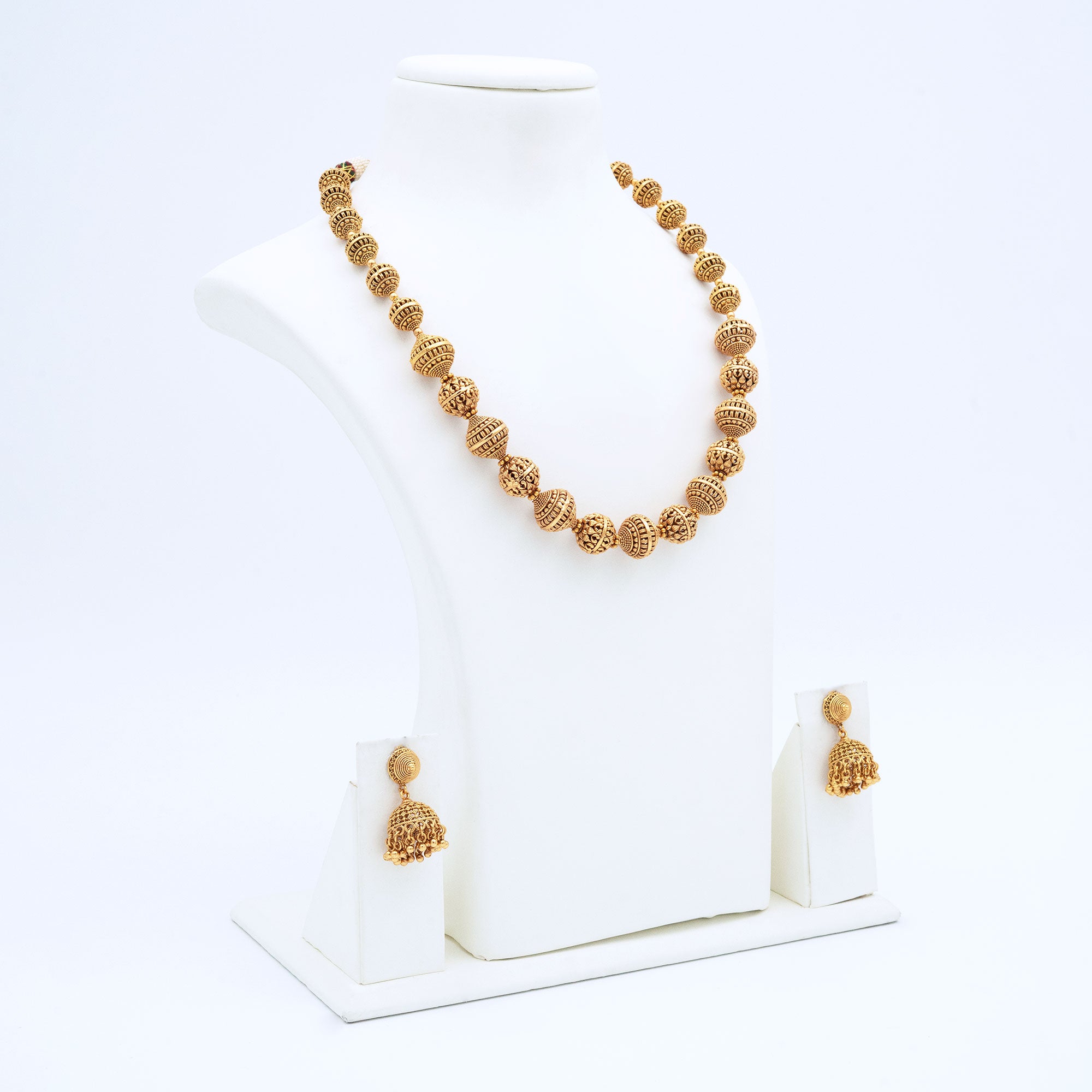 Trendy Big Rudraksha Necklace Set