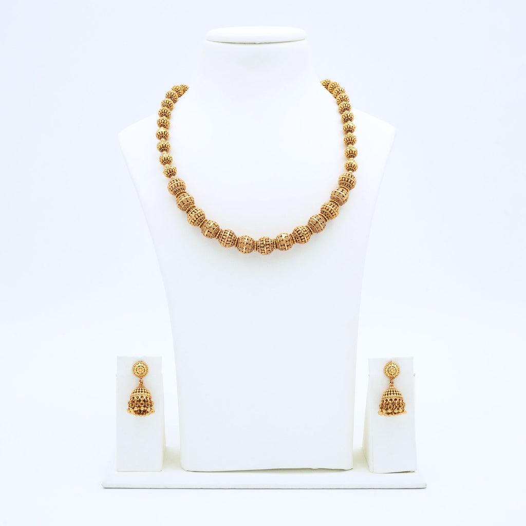 Trendy Big Rudraksha Necklace Set