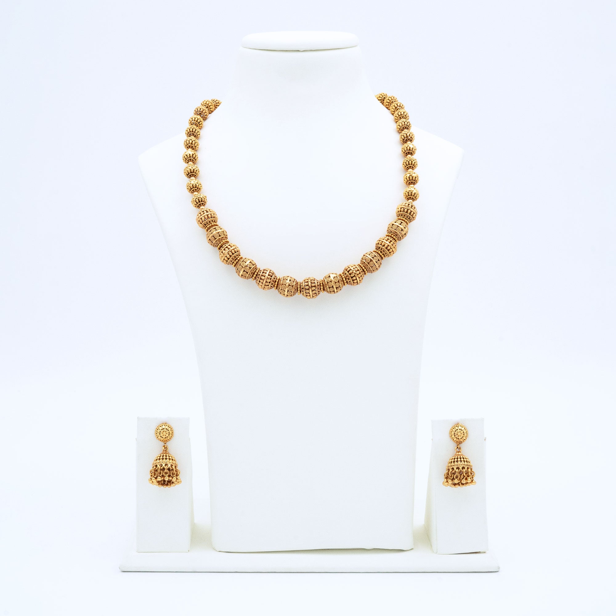 Trendy Big Rudraksha Necklace Set