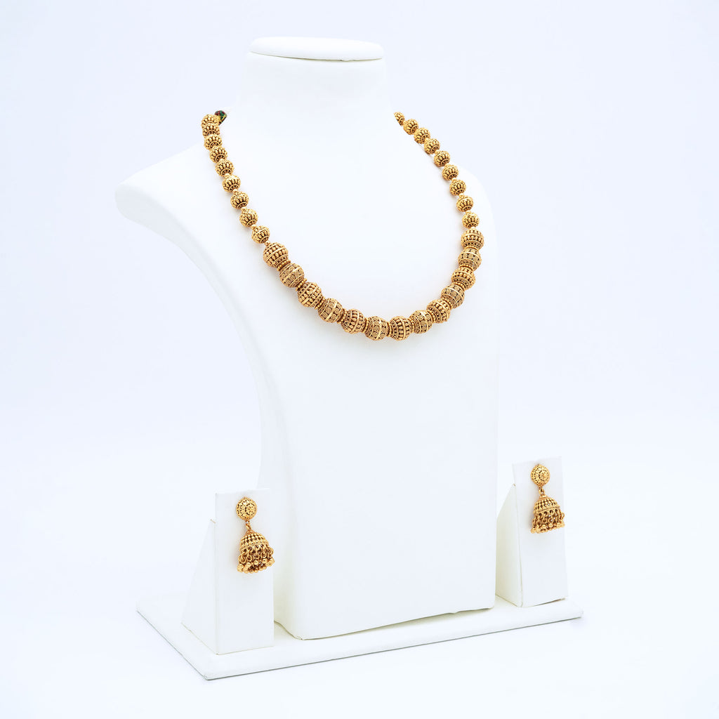 Trendy Big Rudraksha Necklace Set
