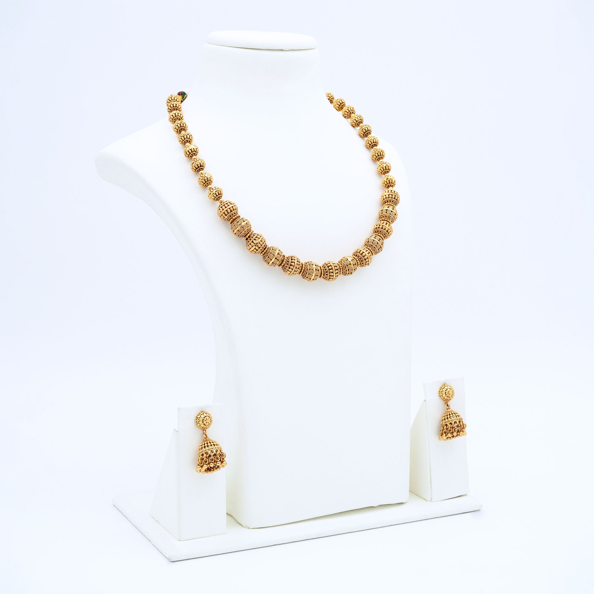 Trendy Big Rudraksha Necklace Set