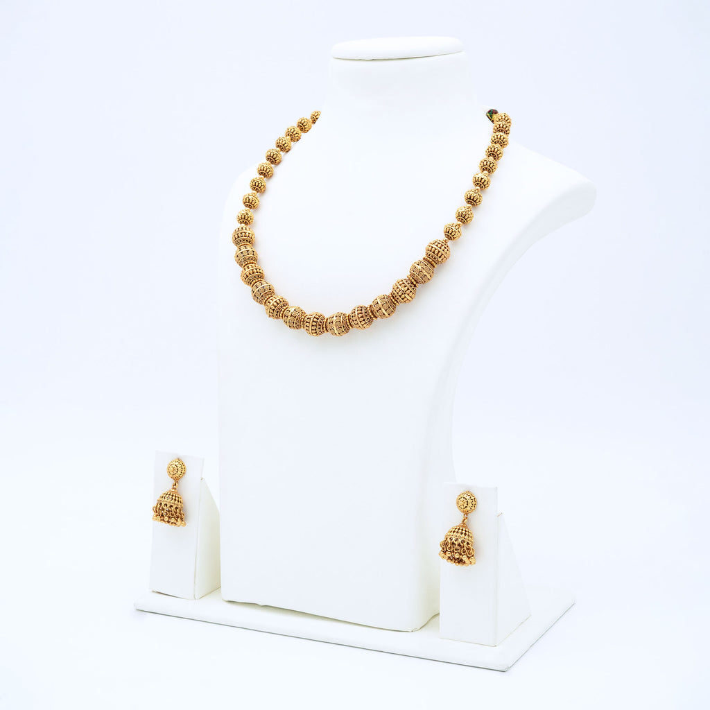 Trendy Big Rudraksha Necklace Set