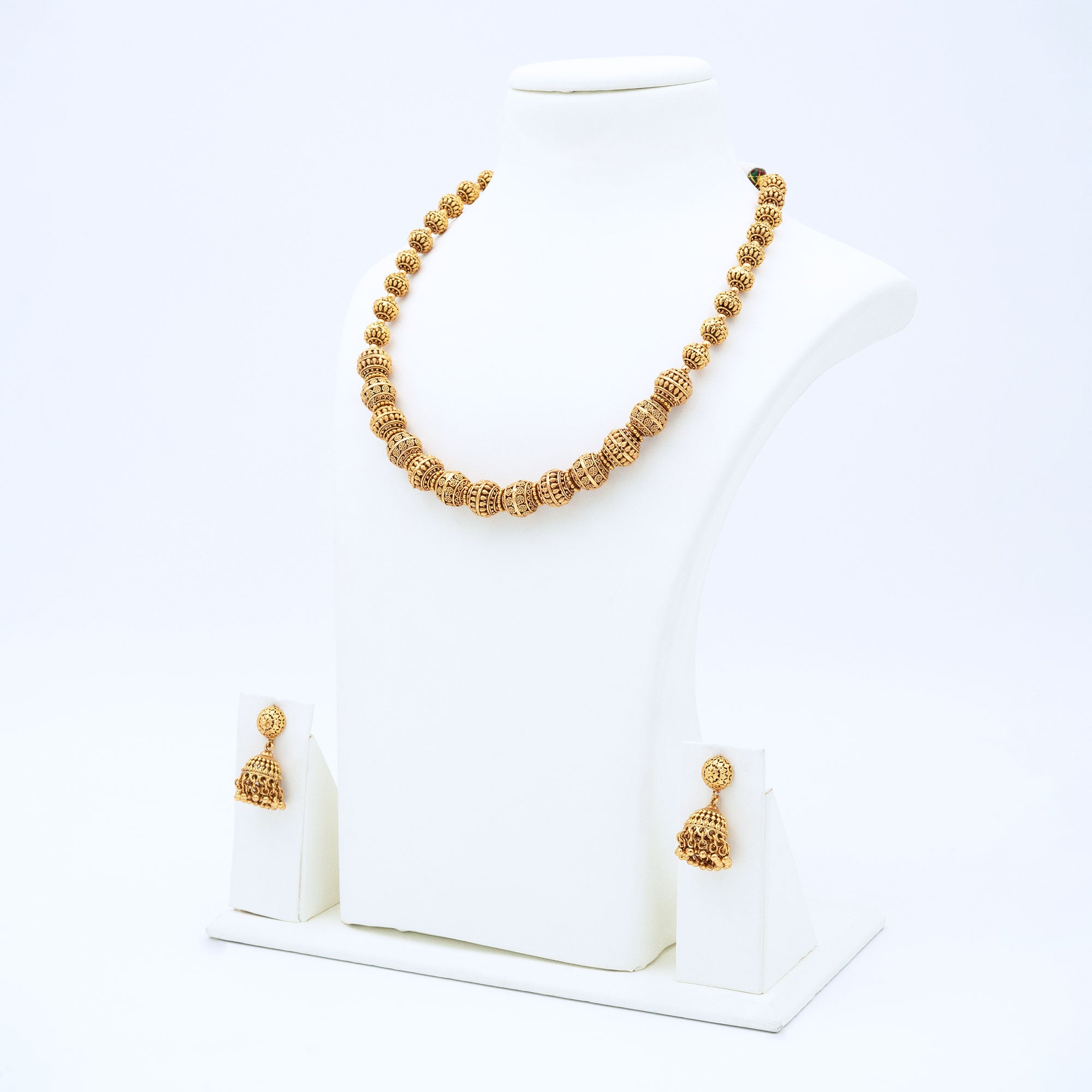 Trendy Big Rudraksha Necklace Set