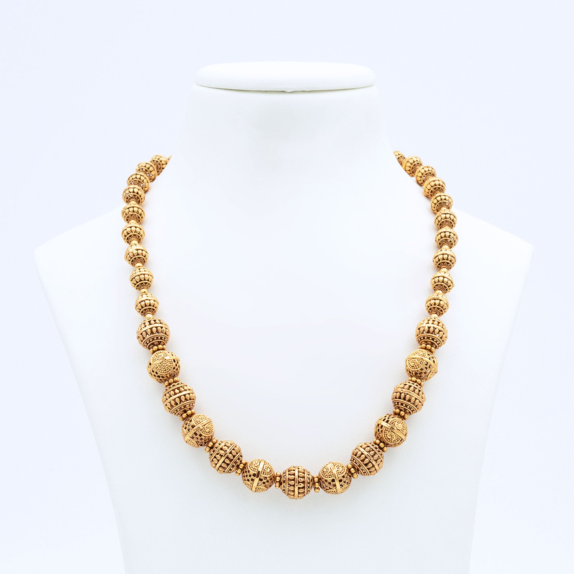 Trendy Small Rudraksha Necklace Set