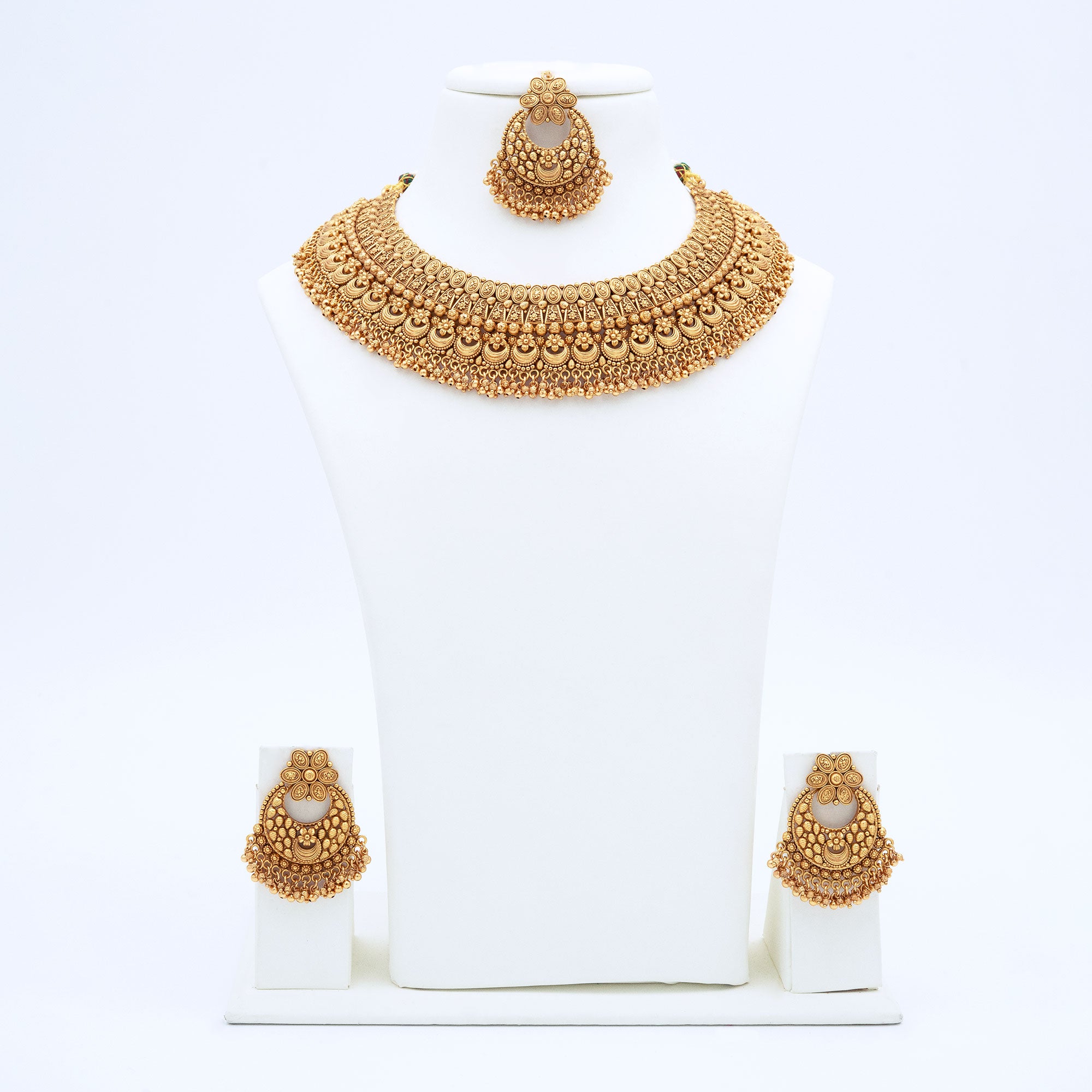 Trendy Crescent Necklace Set
