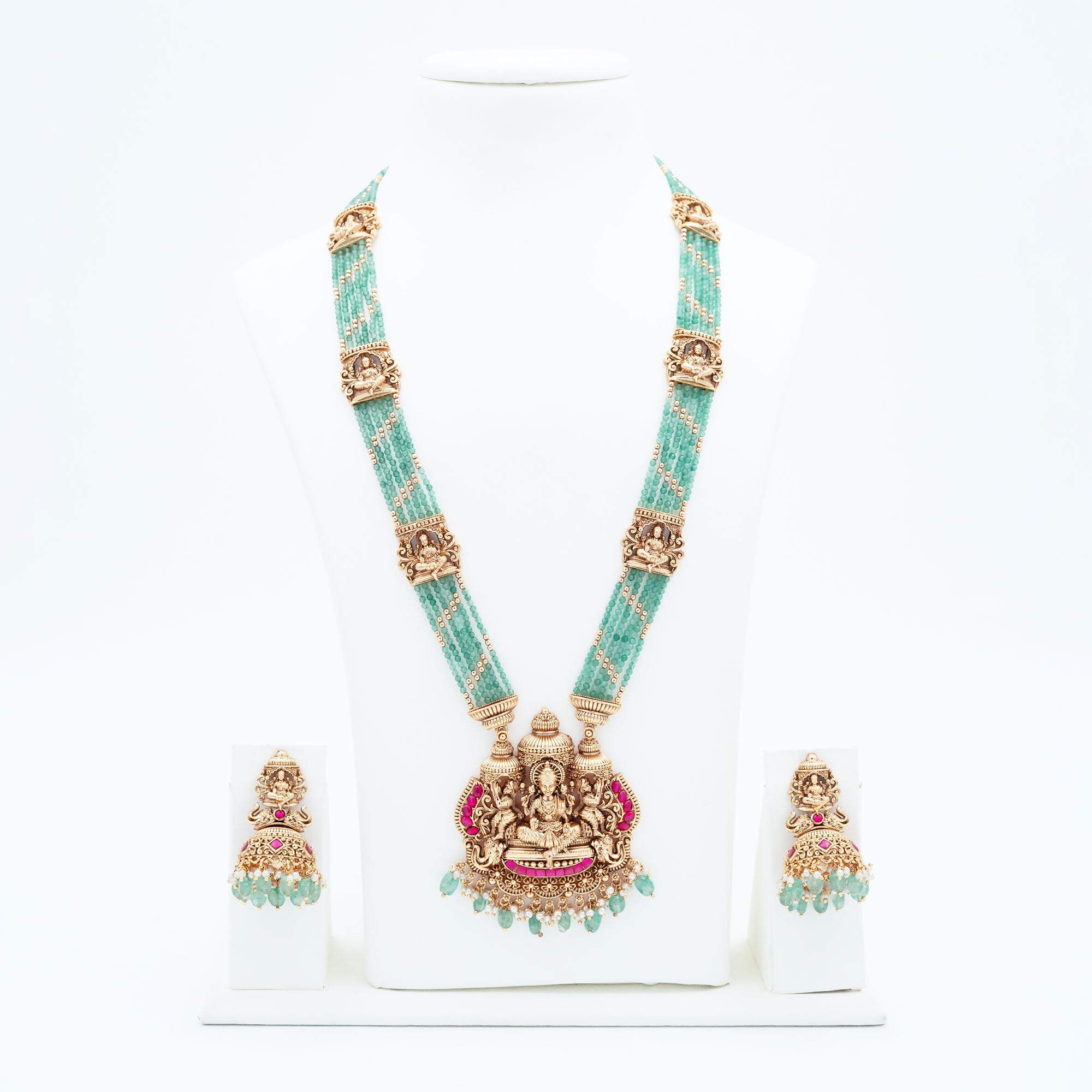 Trendy Lakshmi Haram Necklace Set