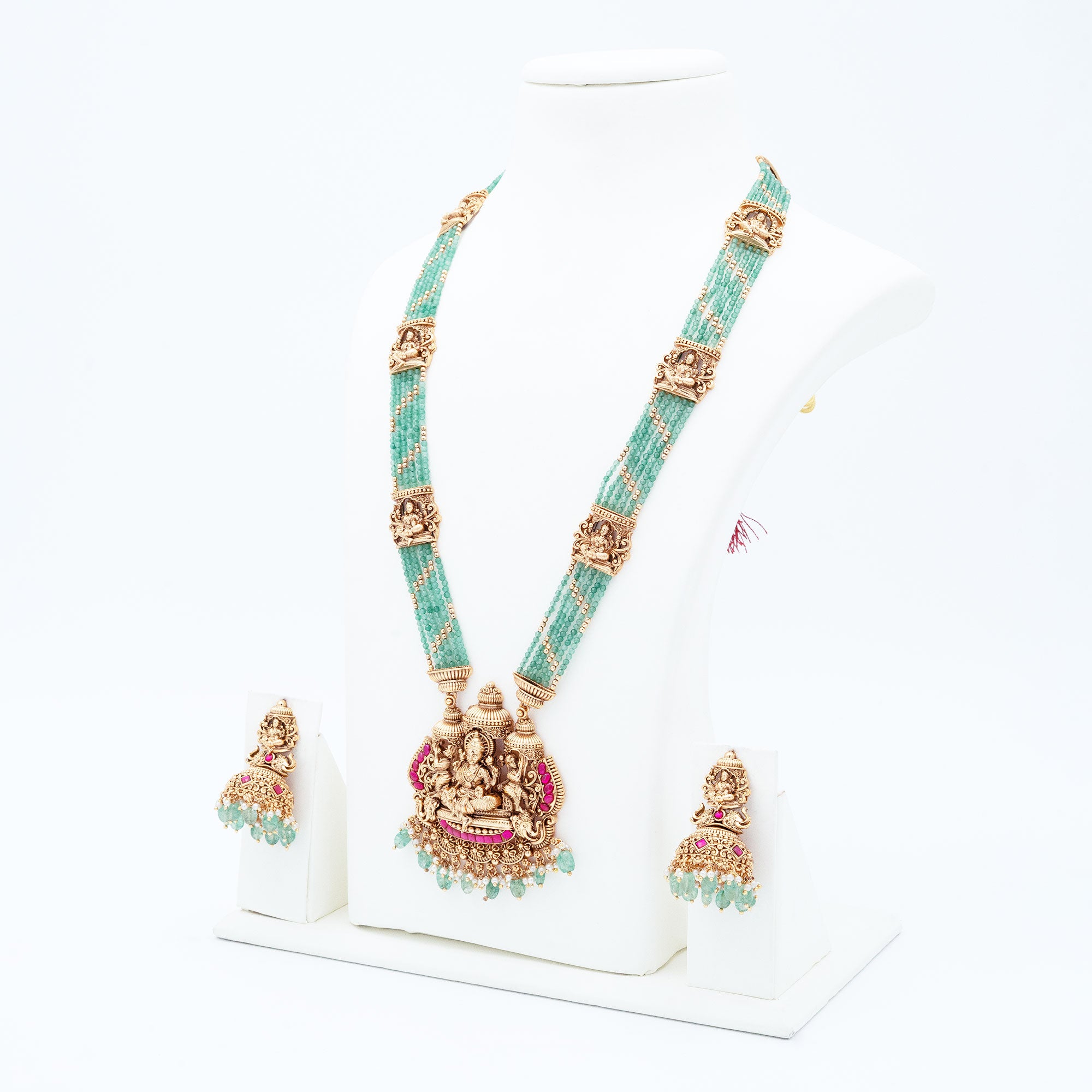 Trendy Lakshmi Haram Necklace Set