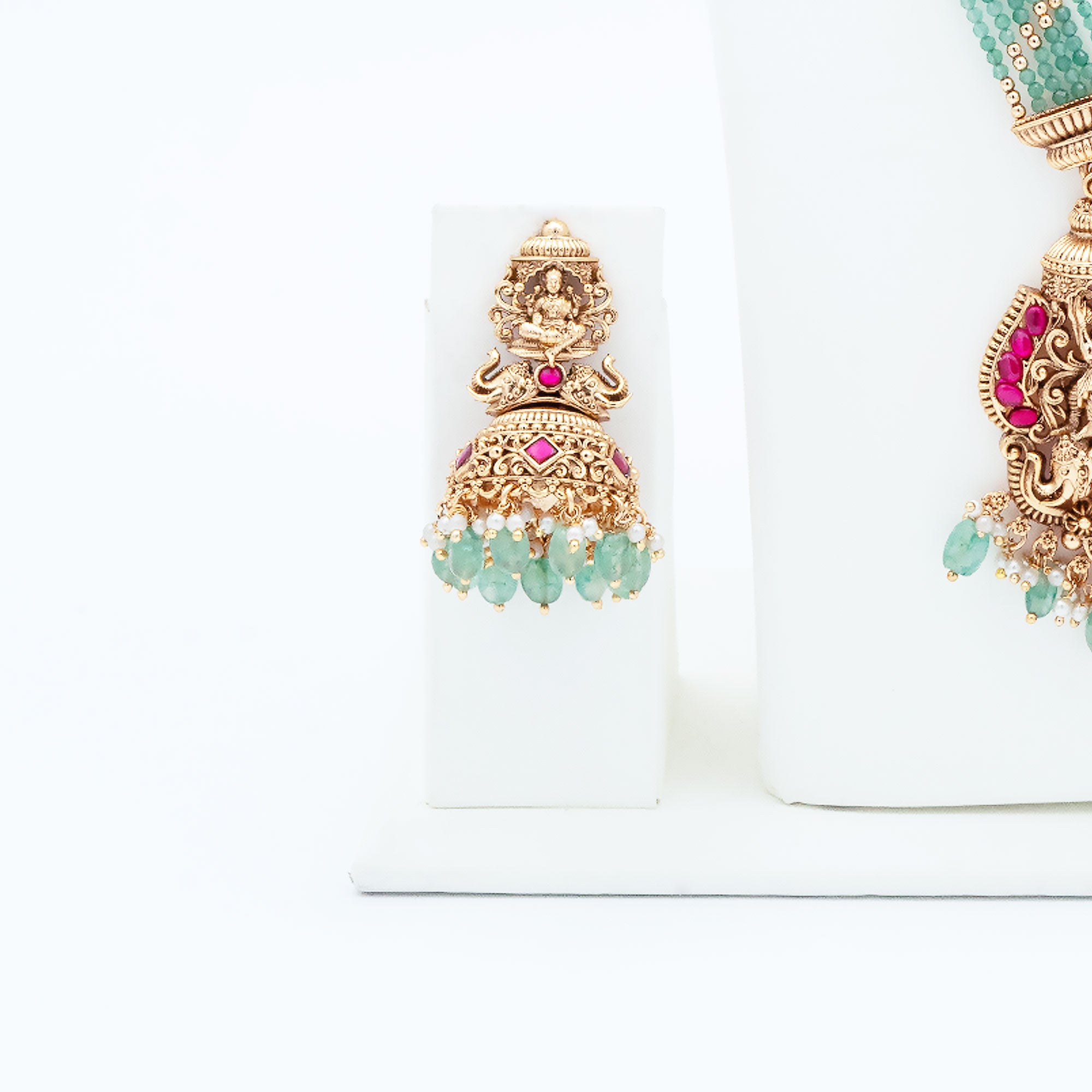 Trendy Lakshmi Haram Necklace Set
