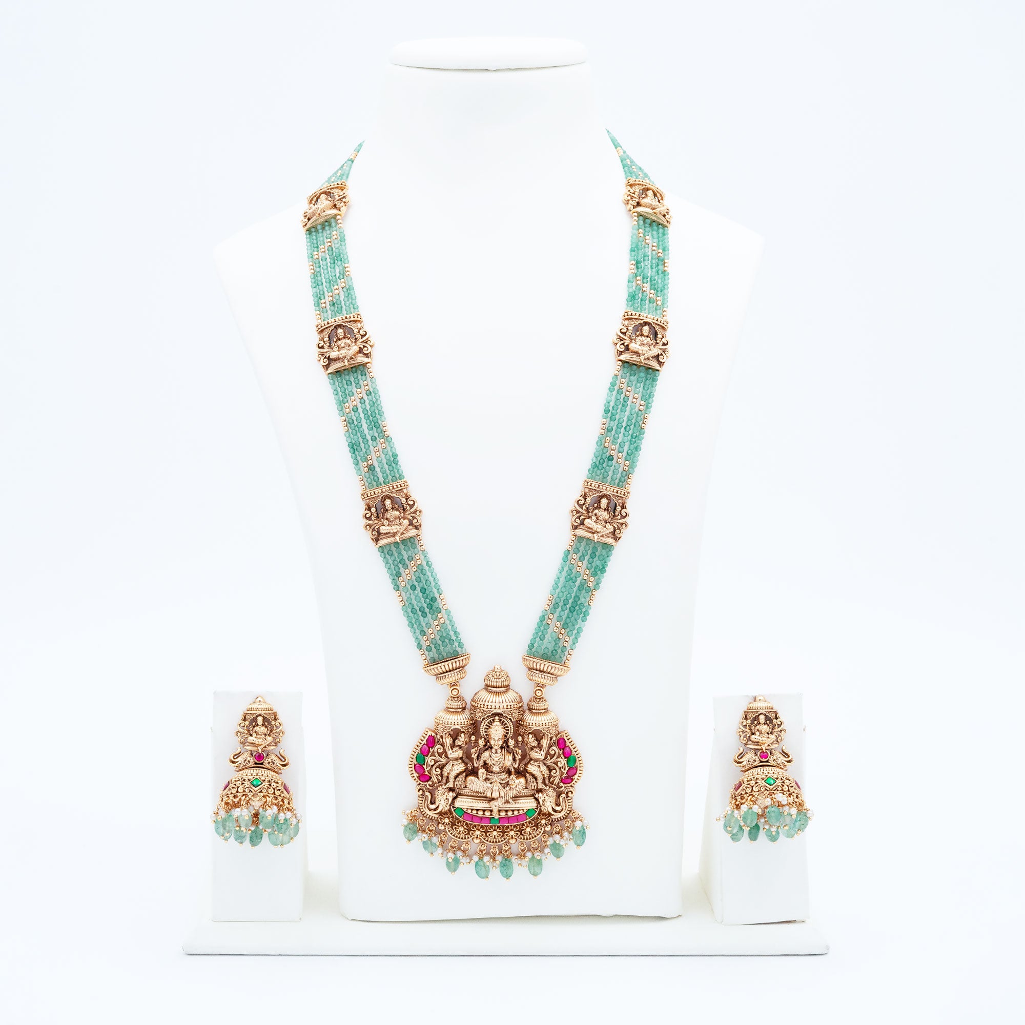 Trendy Lakshmi Haram Necklace Set