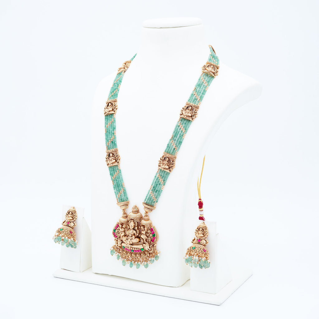 Trendy Lakshmi Haram Necklace Set