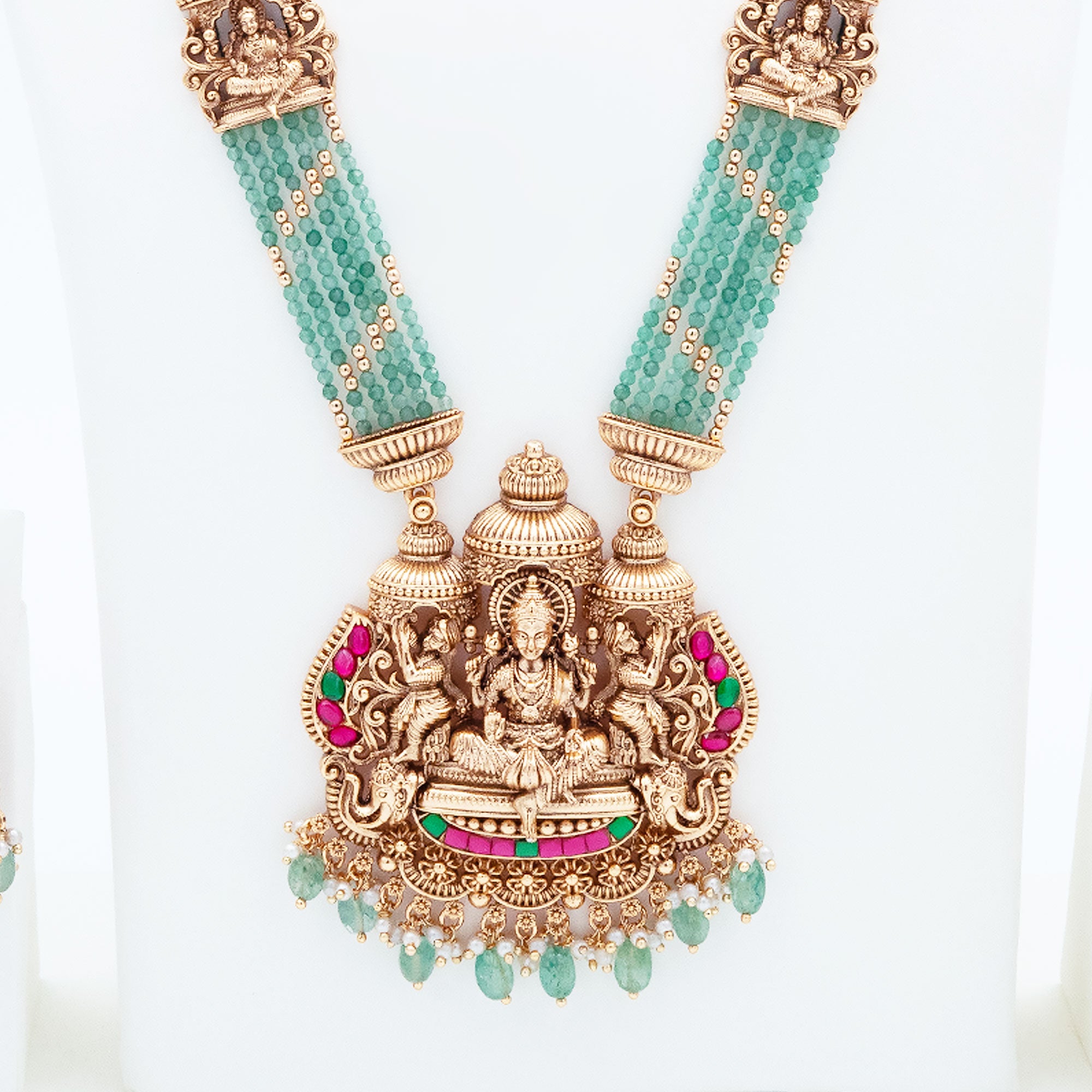 Trendy Lakshmi Haram Necklace Set