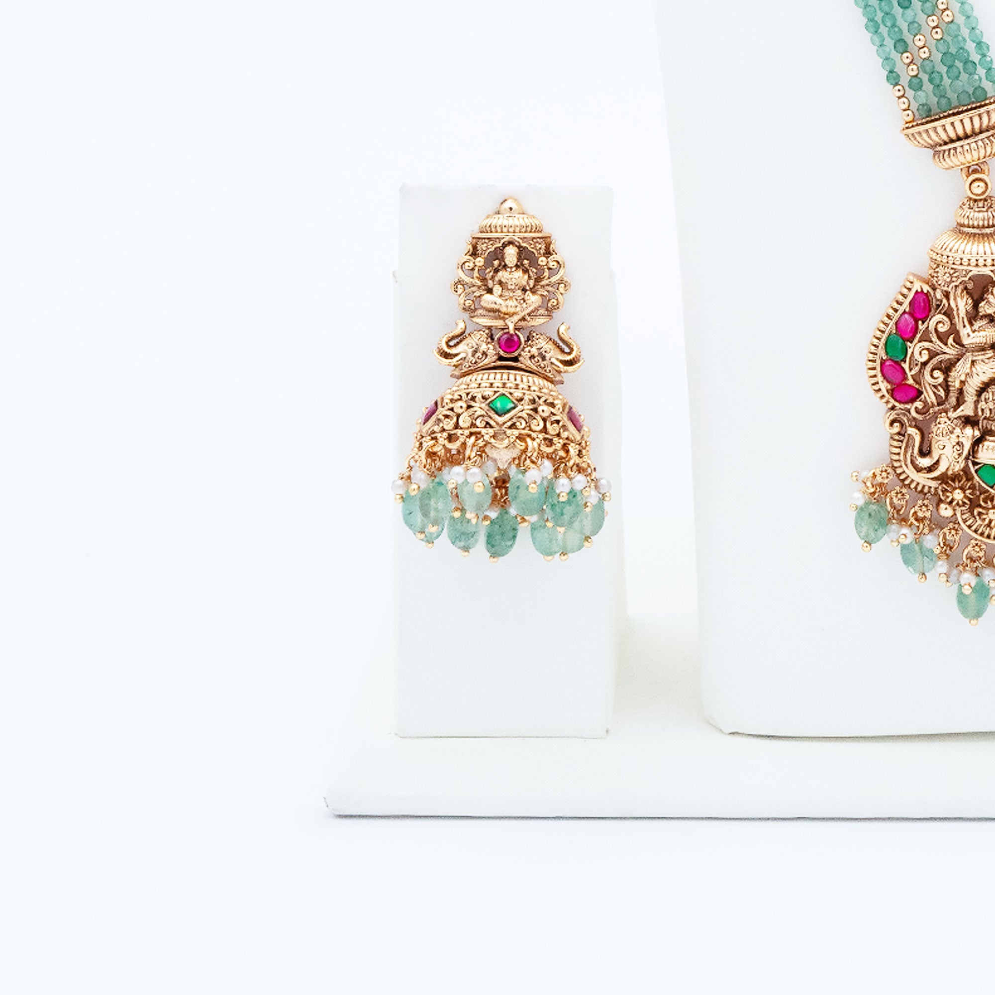 Trendy Lakshmi Haram Necklace Set