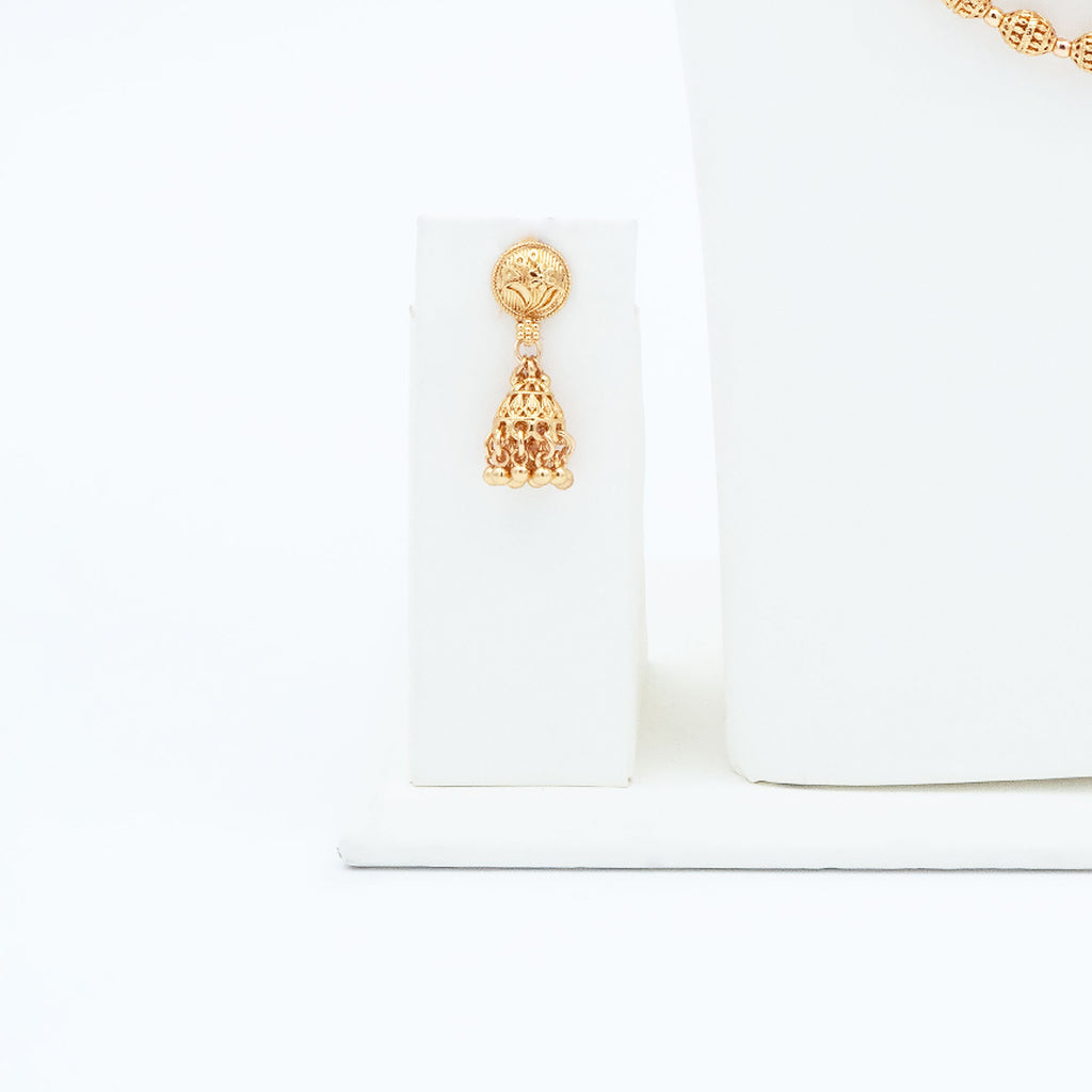 Trendy Tiny Rudraksha Necklace Set