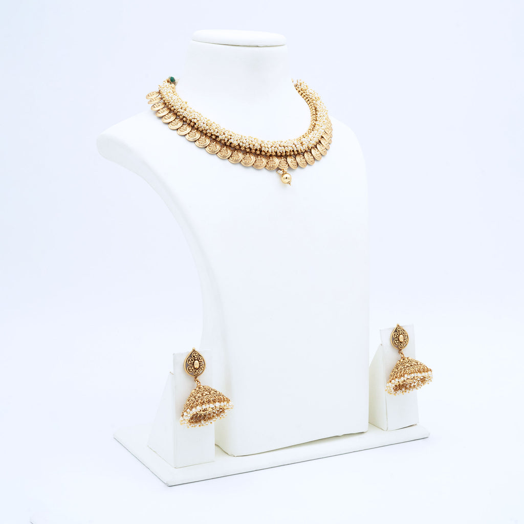 Trendy Lakshmi Coin Necklace Set