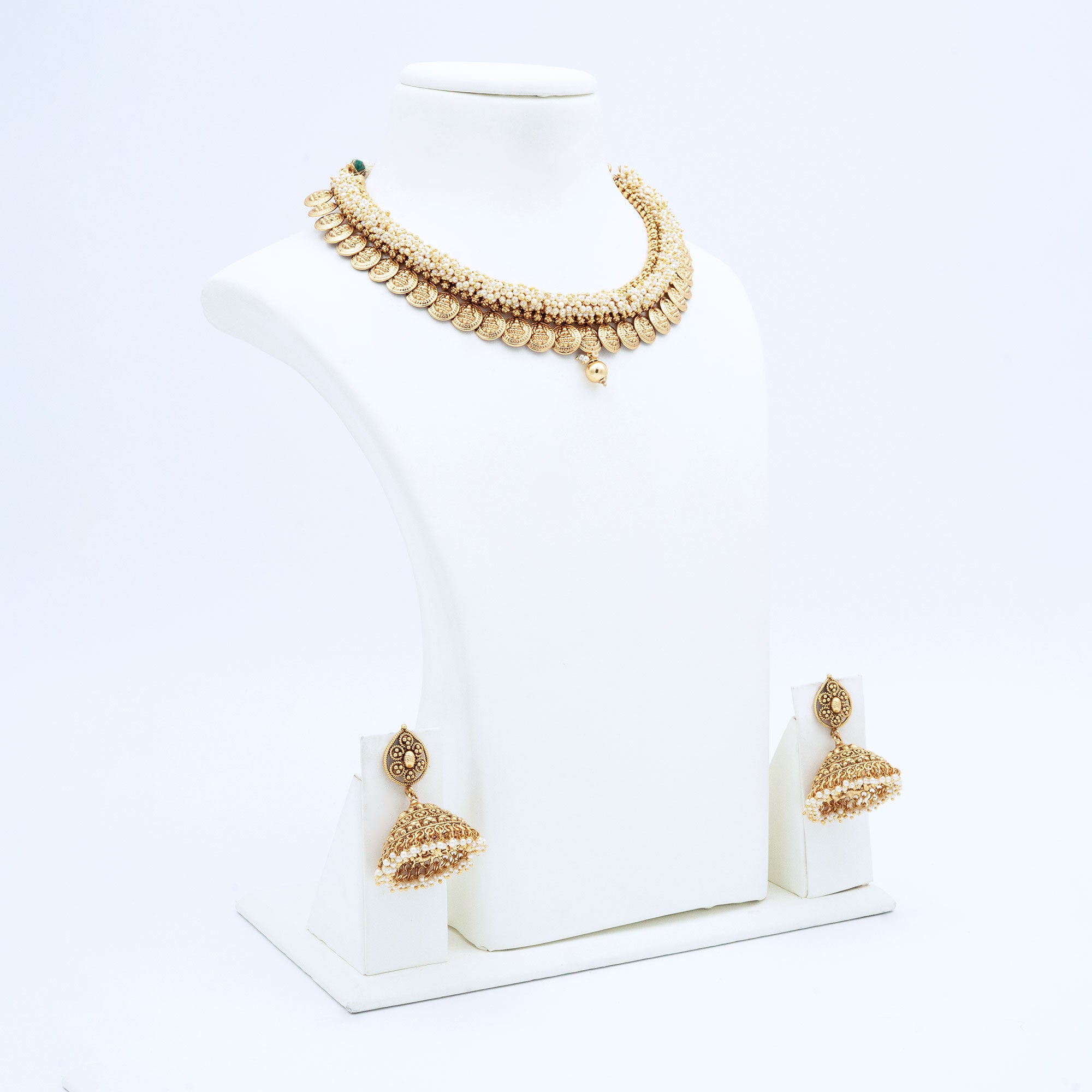 Trendy Lakshmi Coin Necklace Set