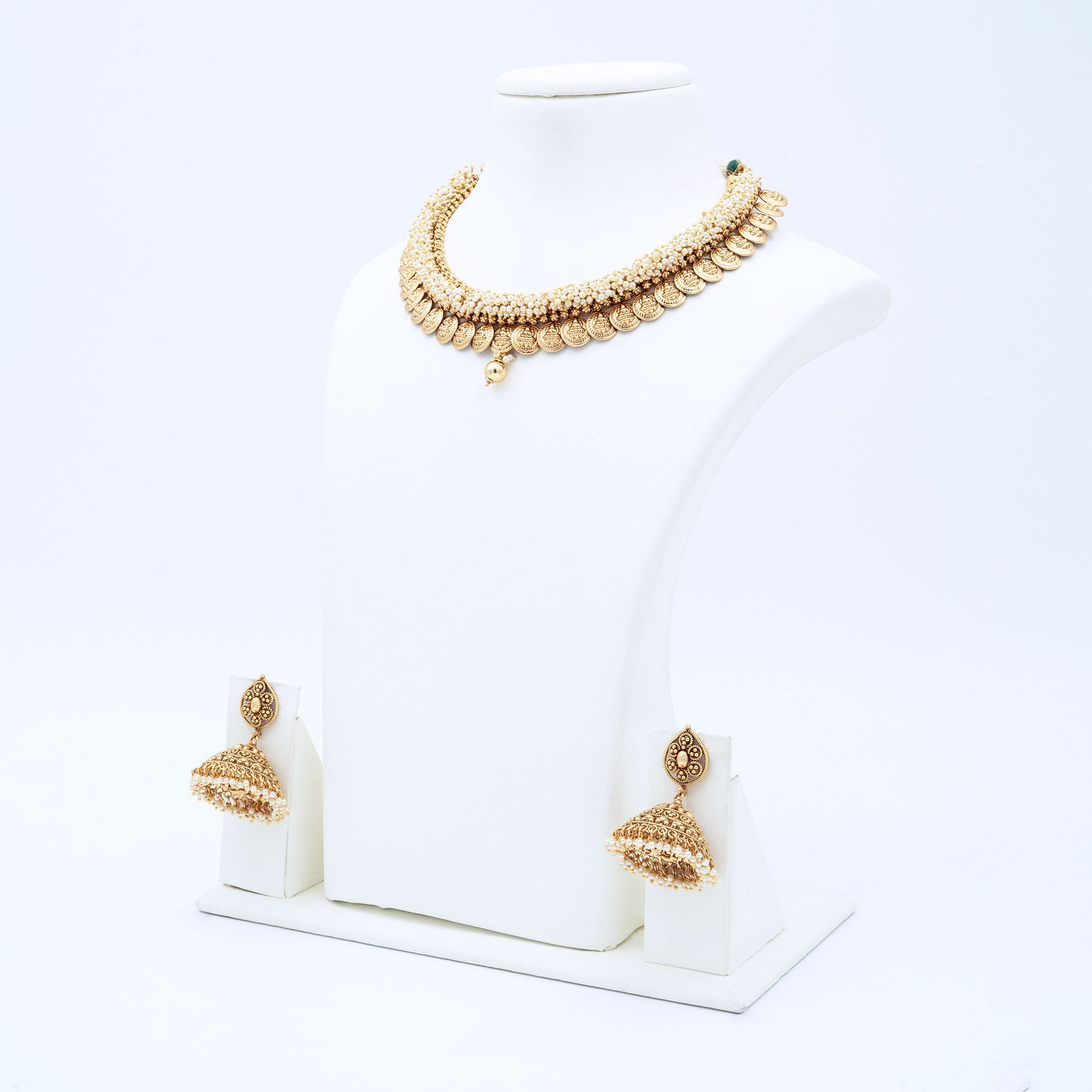 Trendy Lakshmi Coin Necklace Set