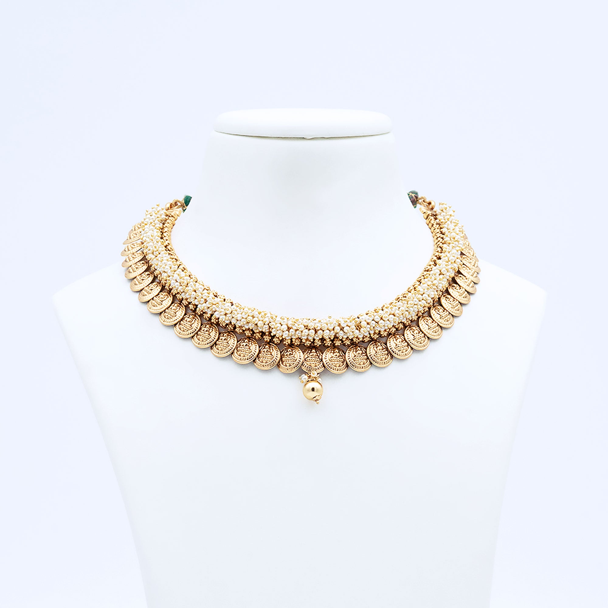 Trendy Lakshmi Coin Necklace Set