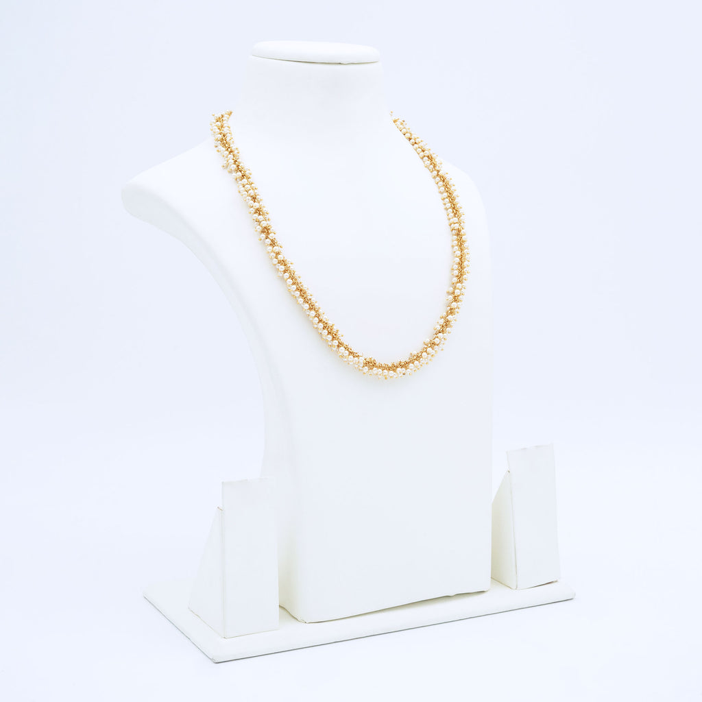 Trendy Bunchy Pearl Necklace Set