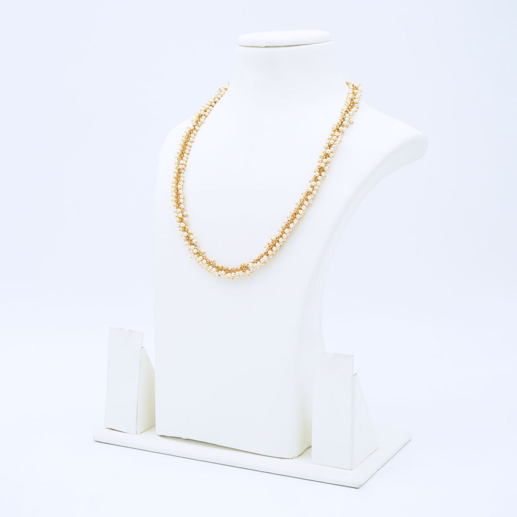 Trendy Bunchy Pearl Necklace Set