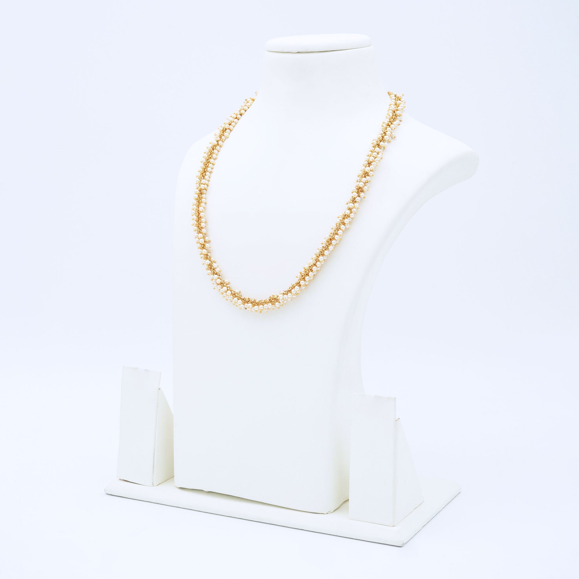 Trendy Bunchy Pearl Necklace Set