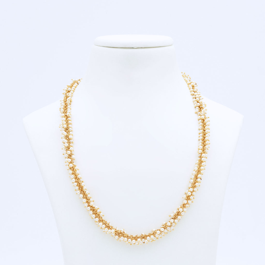 Trendy Bunchy Pearl Necklace Set