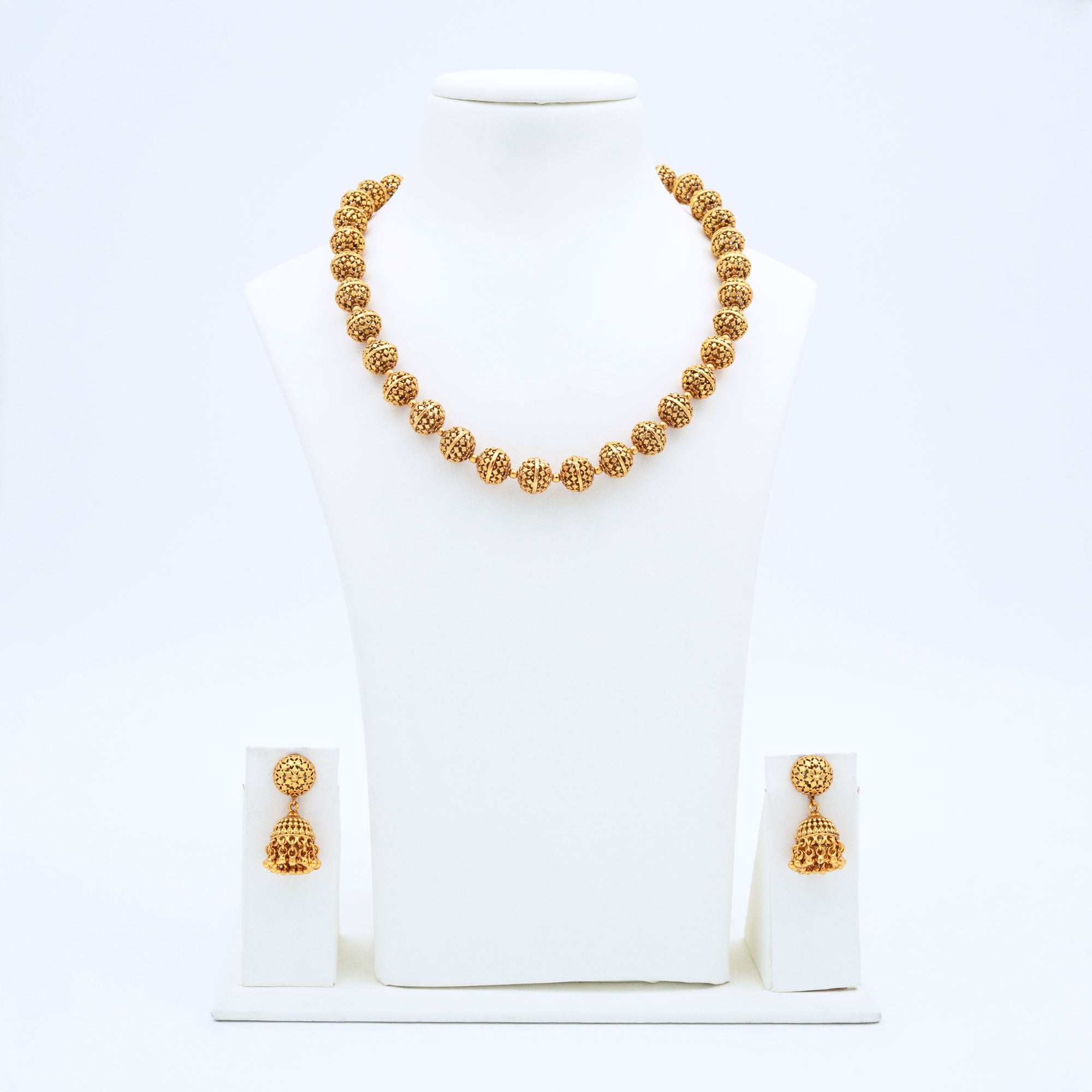 Trendy Rudraksha Necklace Set