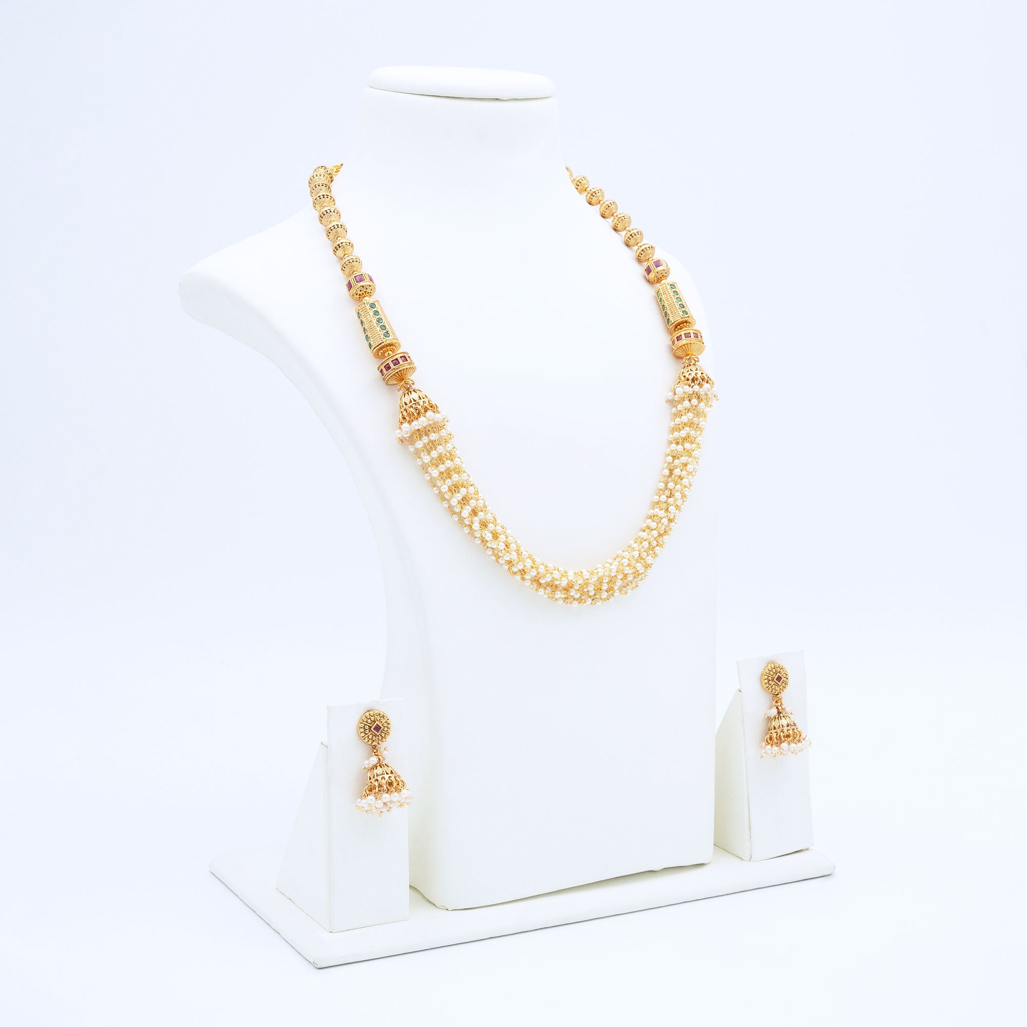 Trendy Layered Pearl Necklace set