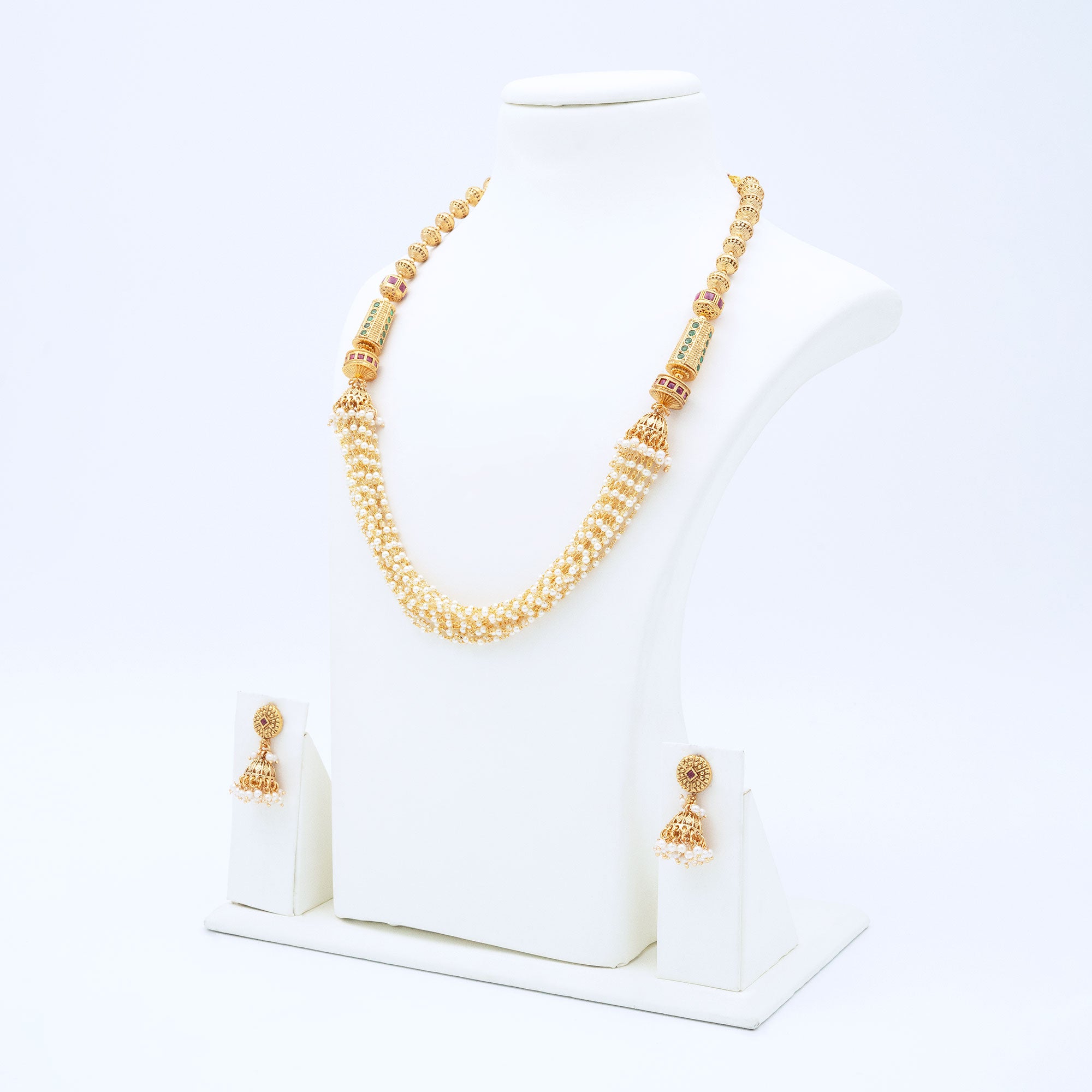 Trendy Layered Pearl Necklace set