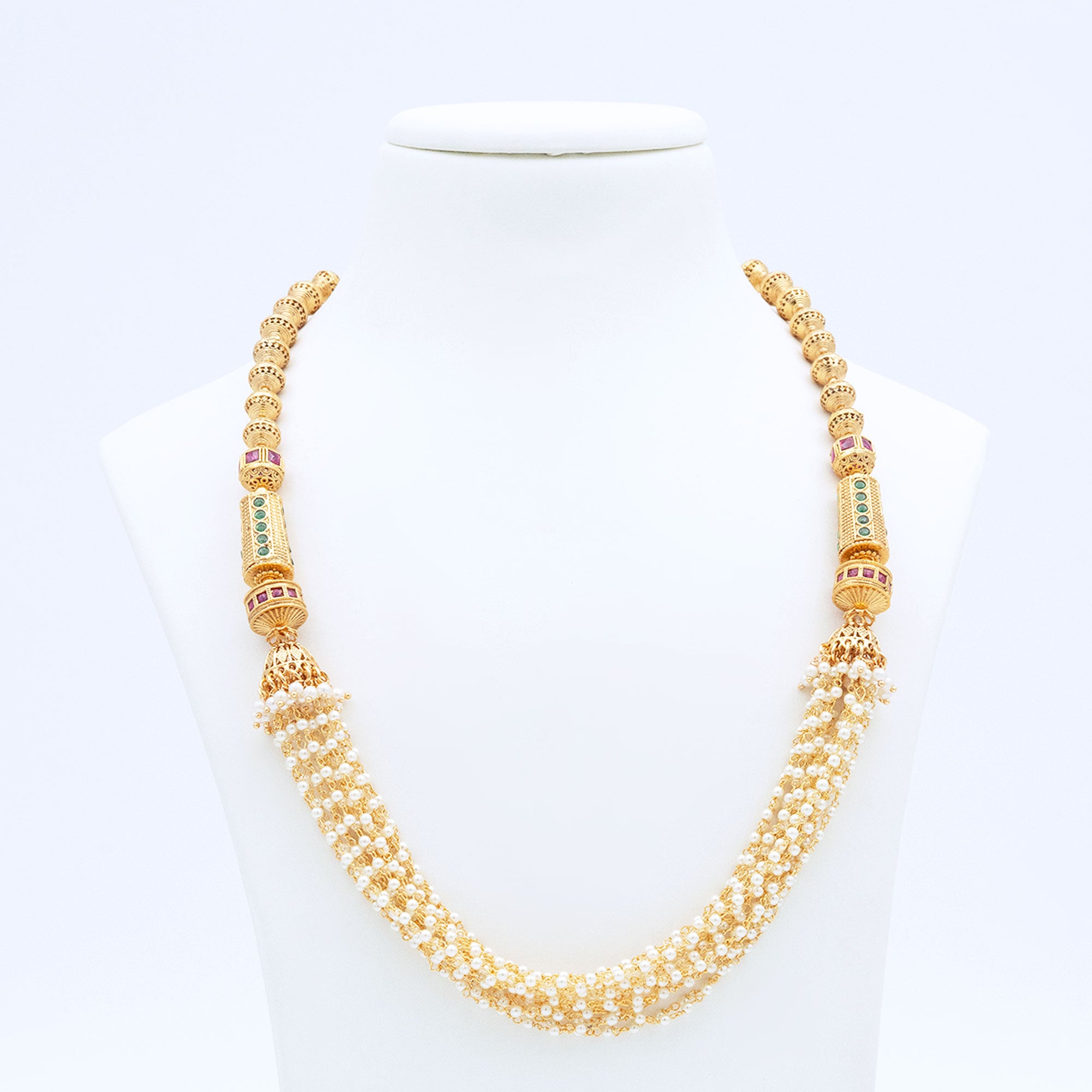 Trendy Layered Pearl Necklace set