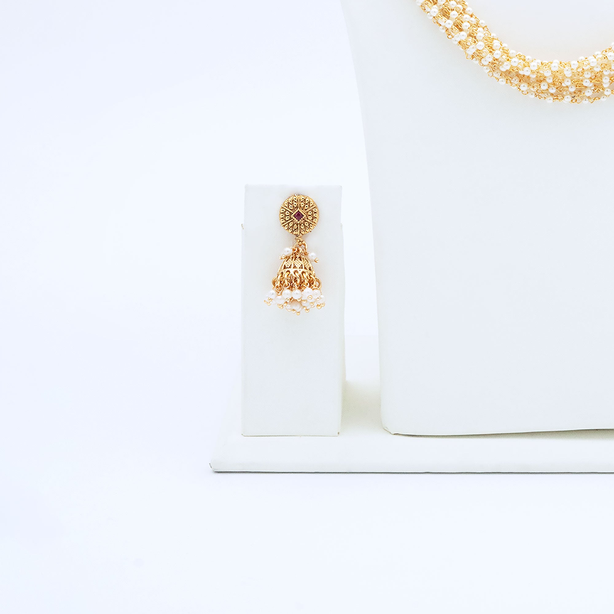 Trendy Layered Pearl Necklace set