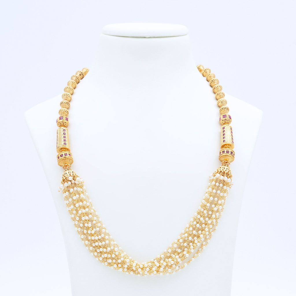 Trendy Layered Pearl Necklace set