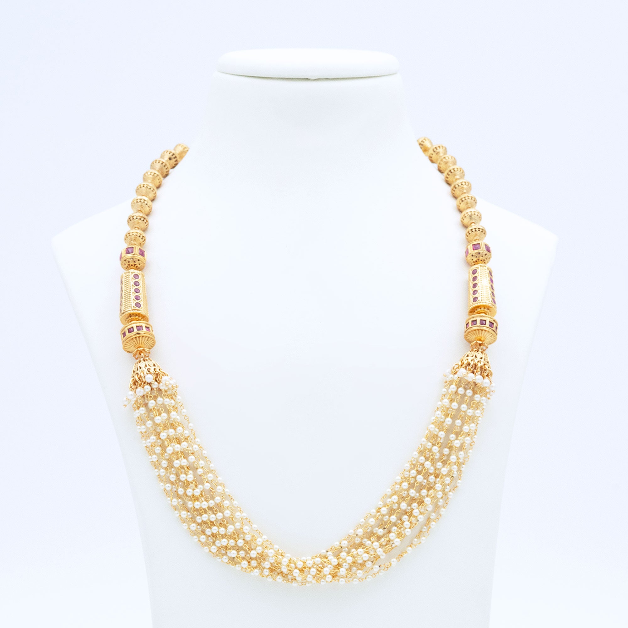 Trendy Layered Pearl Necklace set