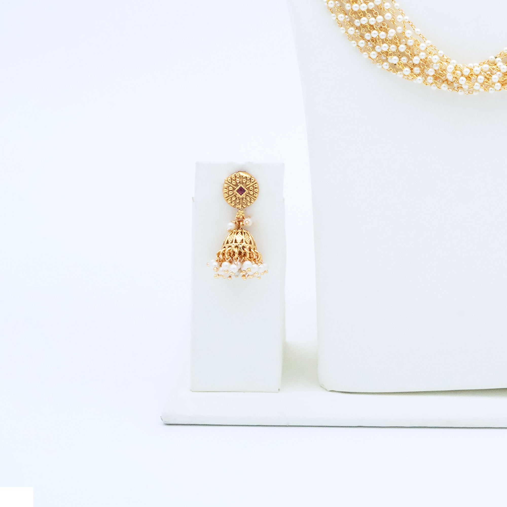Trendy Layered Pearl Necklace set