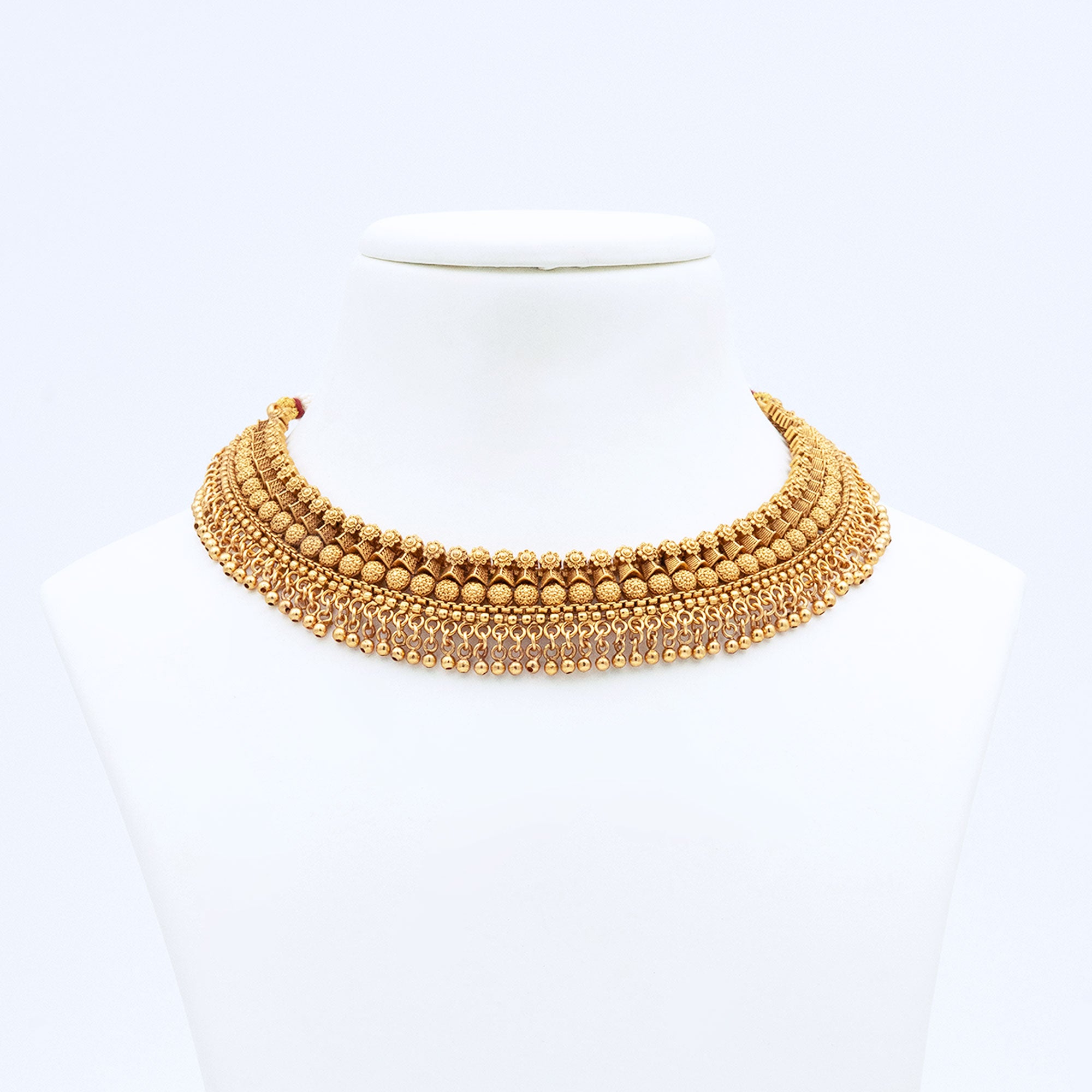 Trendy Round Crescent Shape Necklace Set
